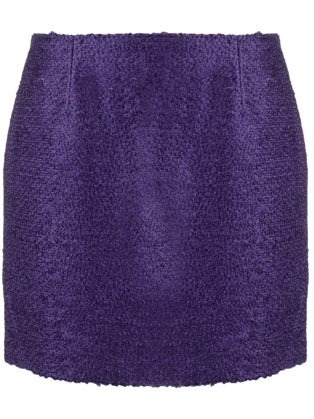 

Tagliatore high-waisted bouclé miniskirt - Purple