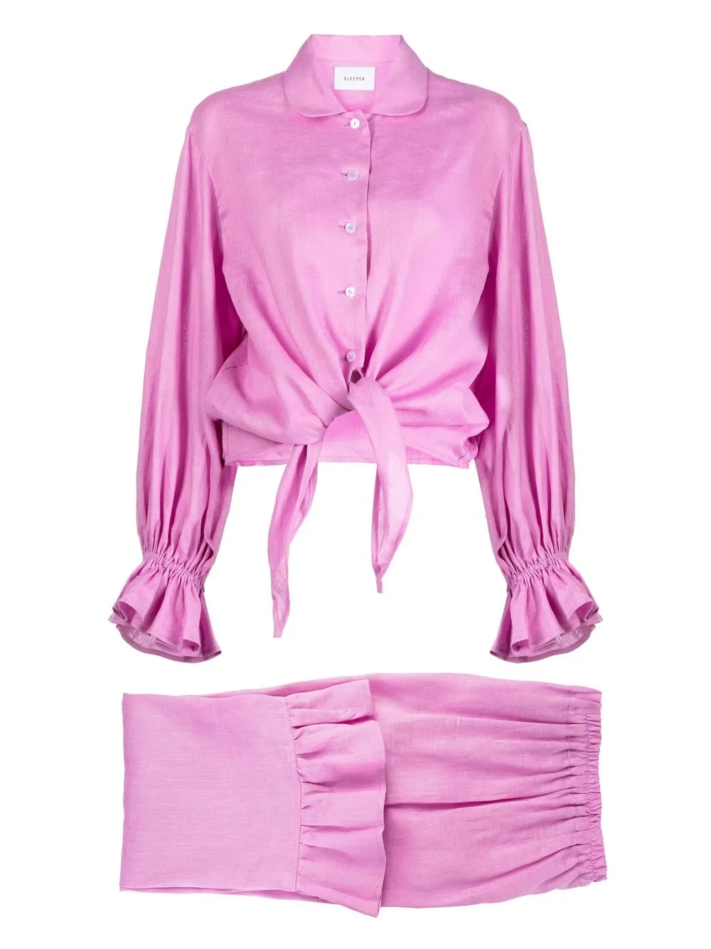 

Sleeper Rumba linen lounge set - Pink