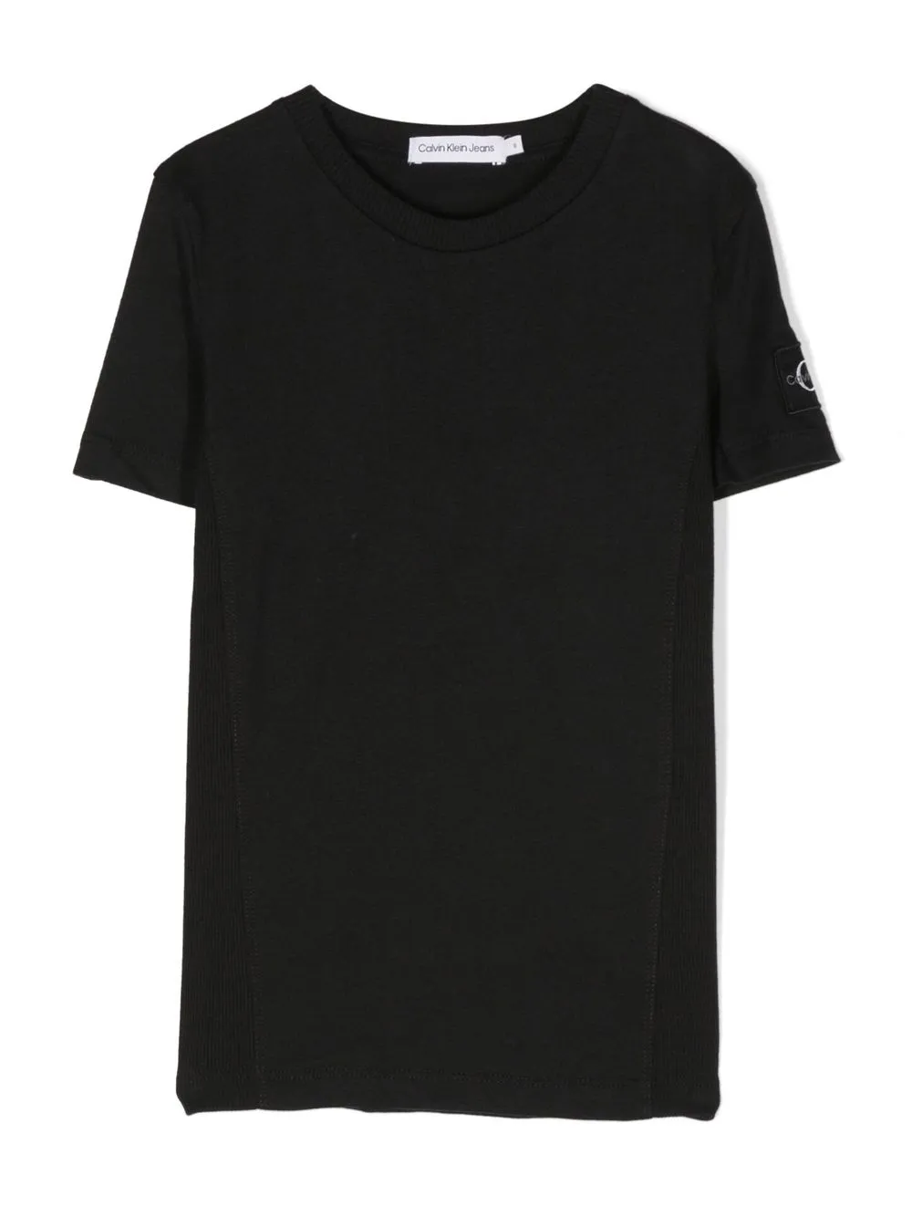 Calvin Klein Kids logo-patch short-sleeve T-shirt - Black