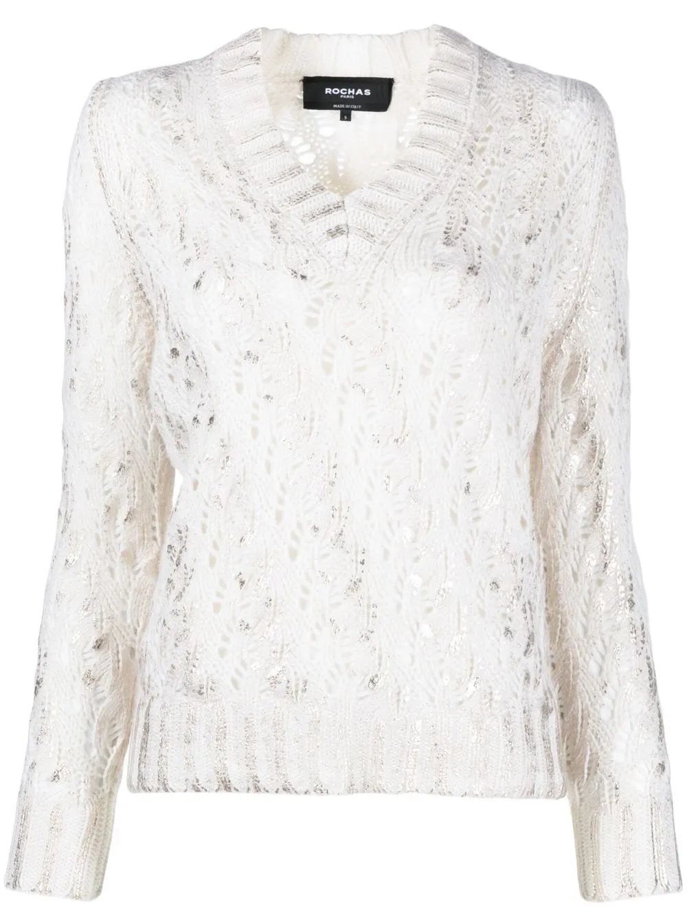 

Rochas cable knit jumper - White