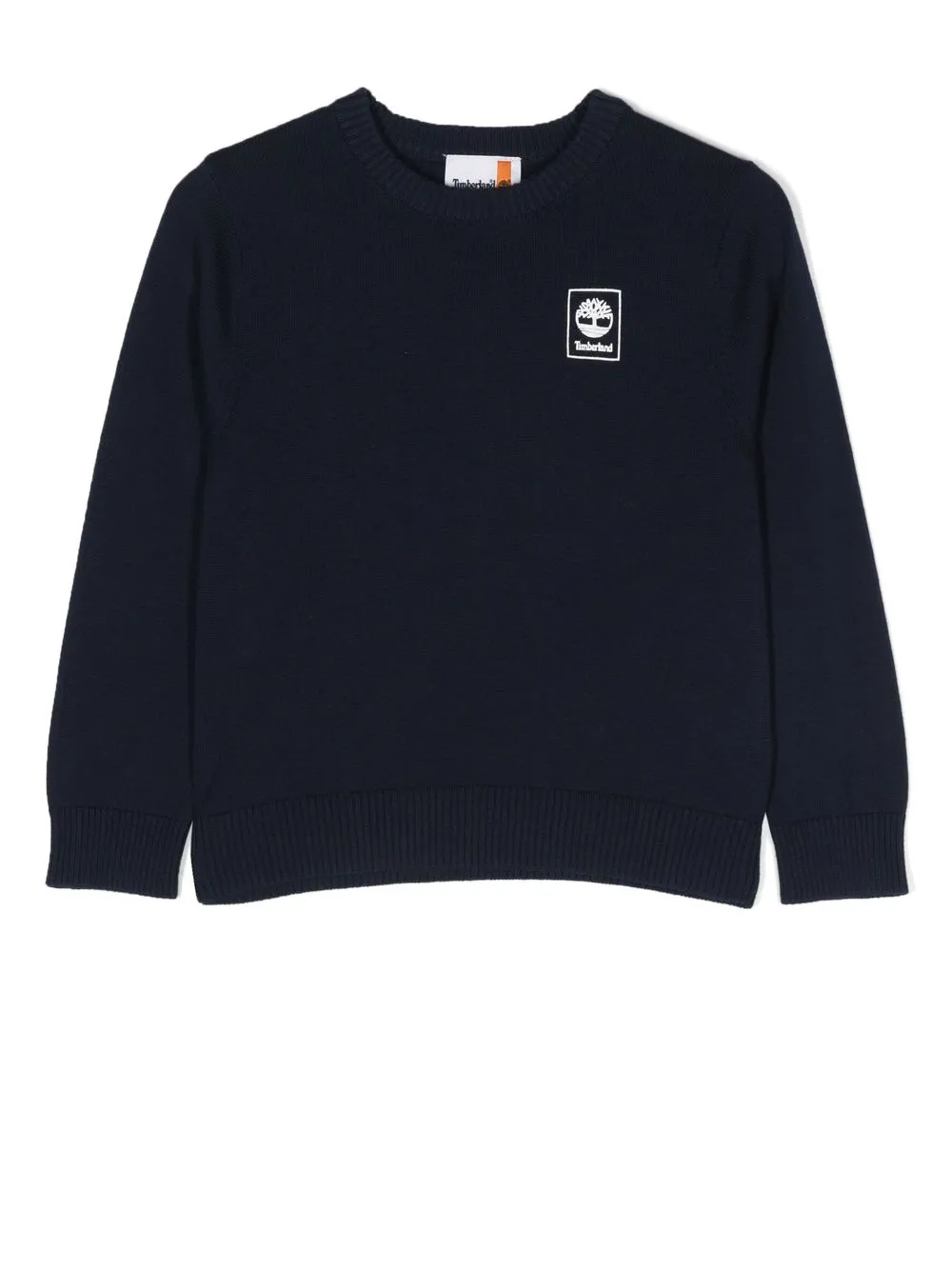 

Timberland Kids logo print long-sleeve jumper - Blue