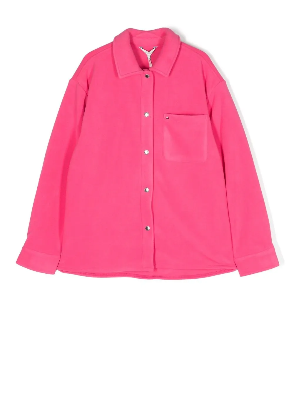 

Tommy Hilfiger Junior logo-patch long-sleeved shirt - Pink