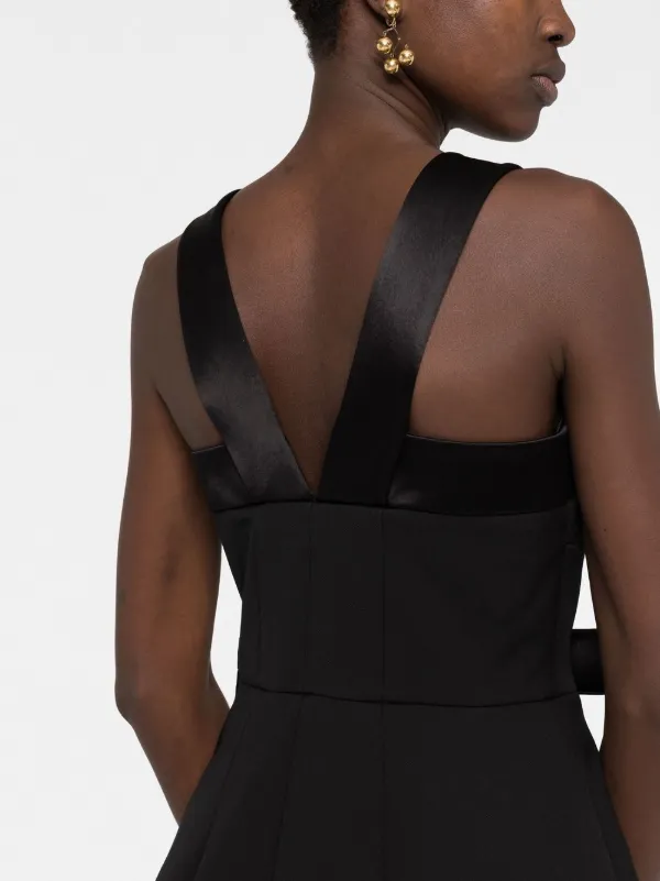 Jil Sander bow-detail Mini Dress | Black | FARFETCH