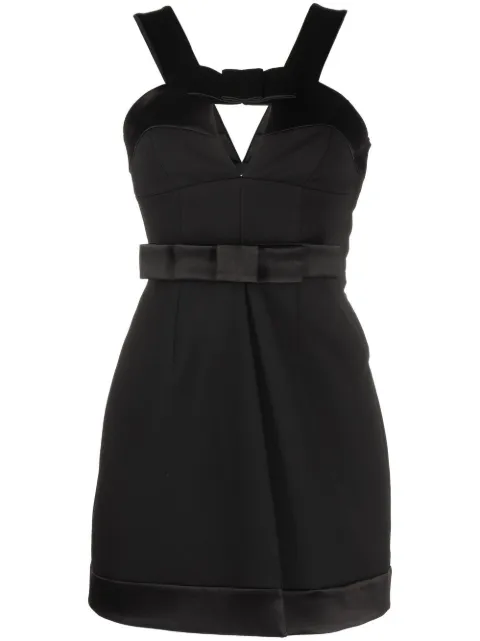 Jil Sander vestido corto con detalle de moño