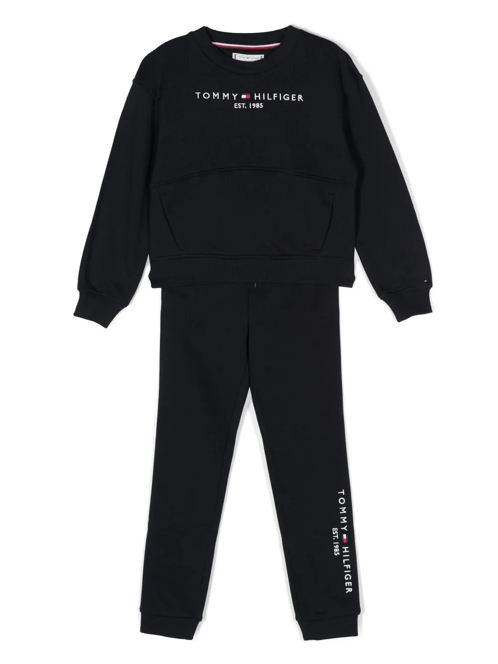 

Tommy Hilfiger Junior logo-print tracksuit set - Blue
