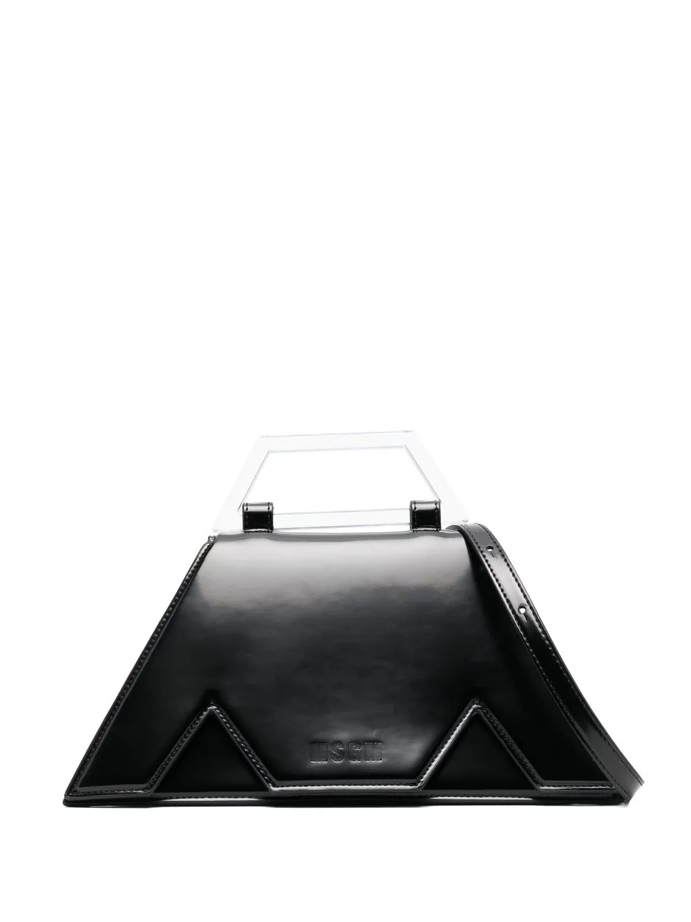 MSGM trapeze tote bag - Black