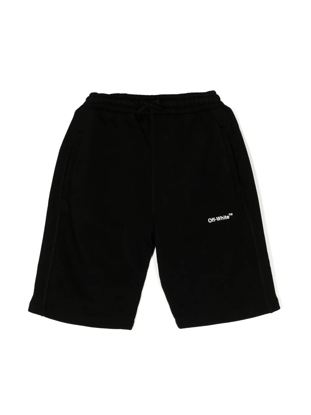 

Off-White Kids Diag-Stripe cotton shorts - Black