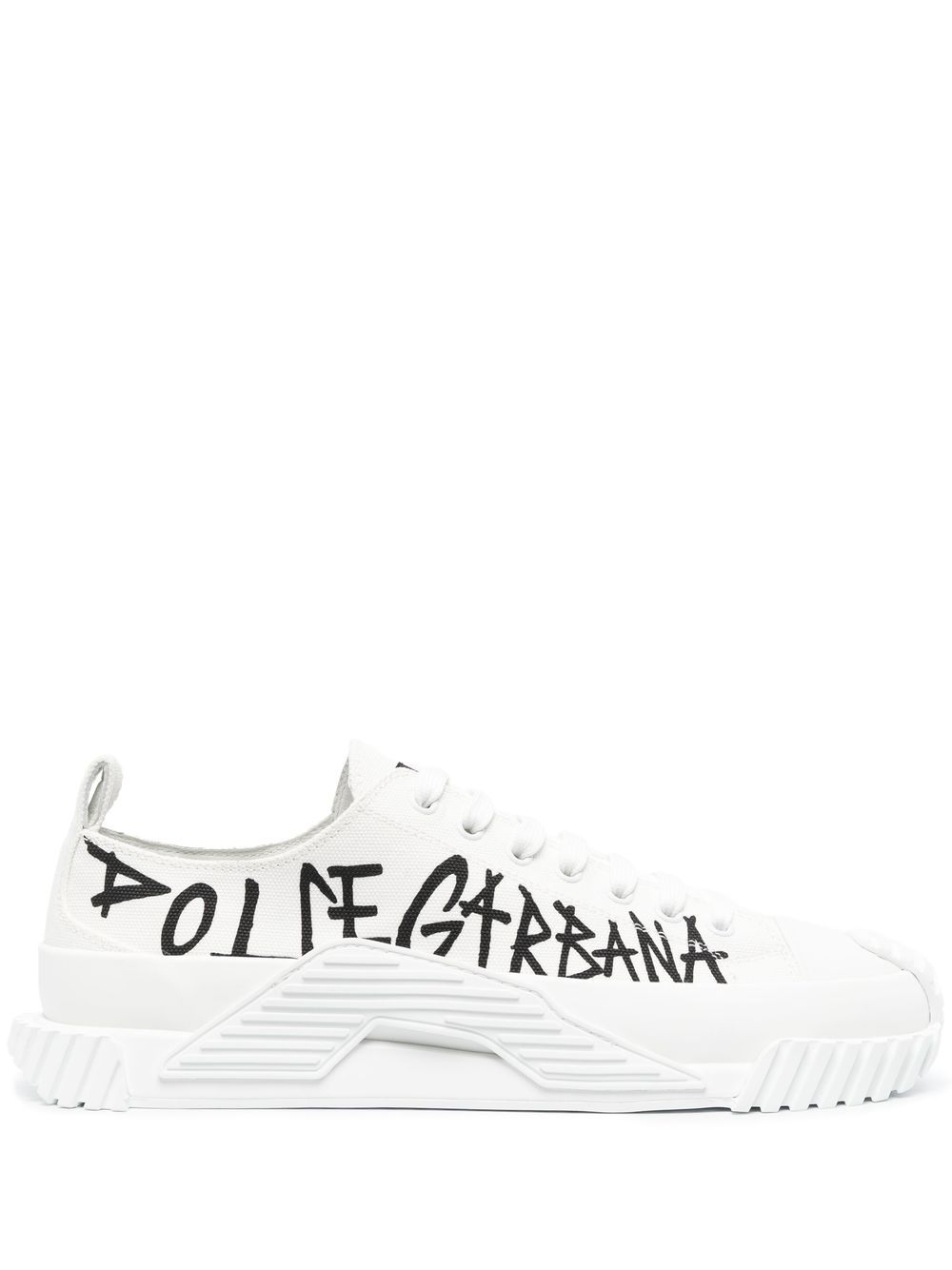 

Dolce & Gabbana graffiti-print low-top sneakers - White