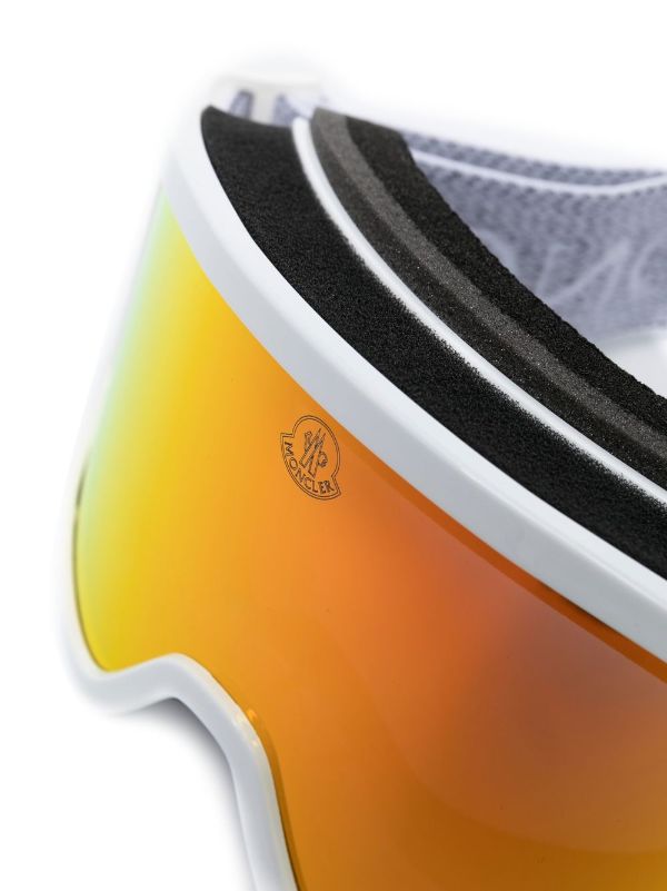 Moncler Eyewear logo-detail Ski Goggles - White