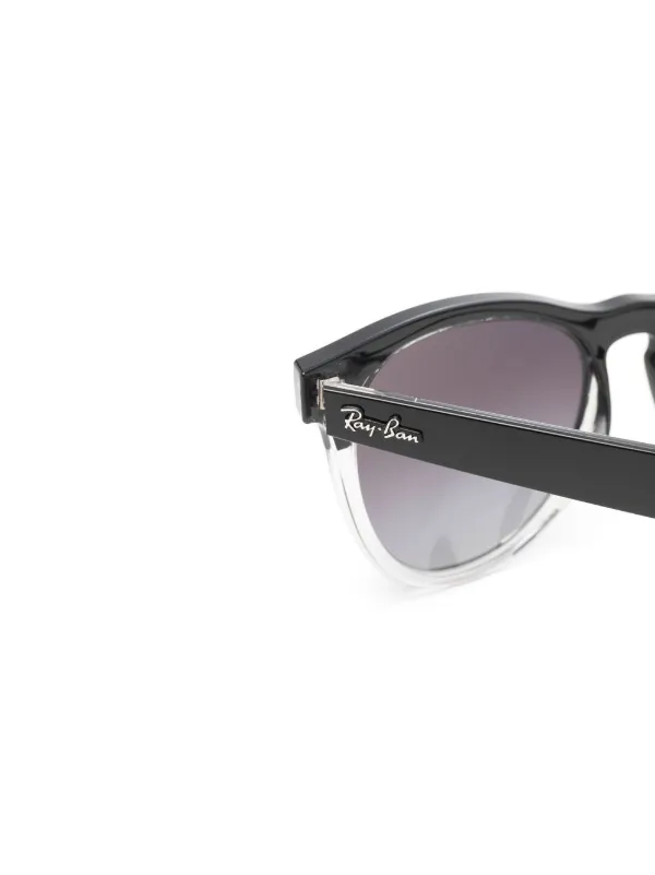 Ray-Ban ラウンドサングラス ブラックフレーム Ray-Ban ラウンドフレーム サングラス | ブラック | FARFETCH JP