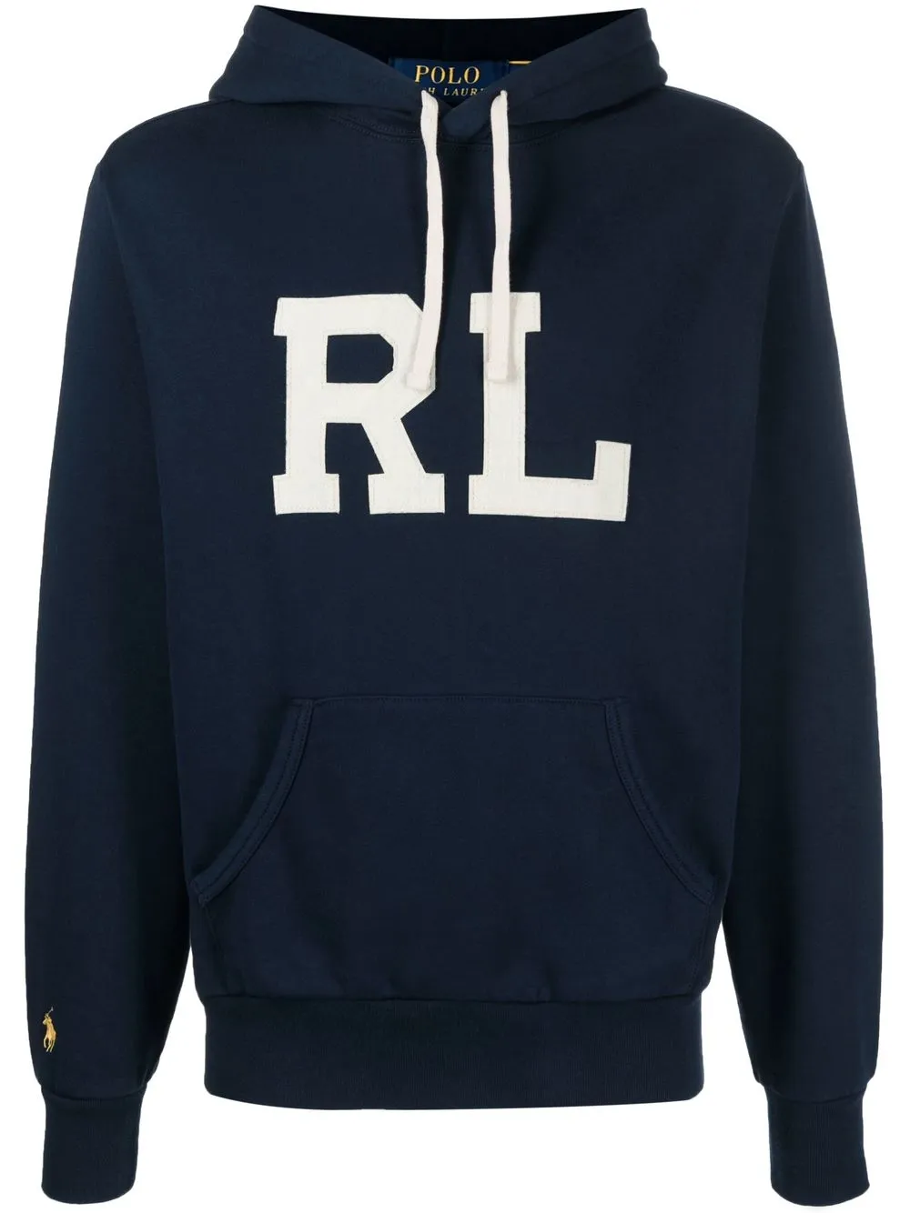 

Polo Ralph Lauren logo-patch drawstring hoodie - Blue
