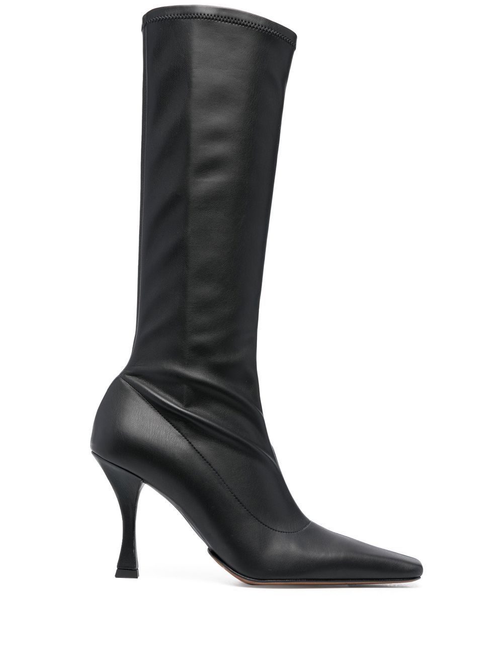 Proenza Schouler square toe Leather Boots Farfetch