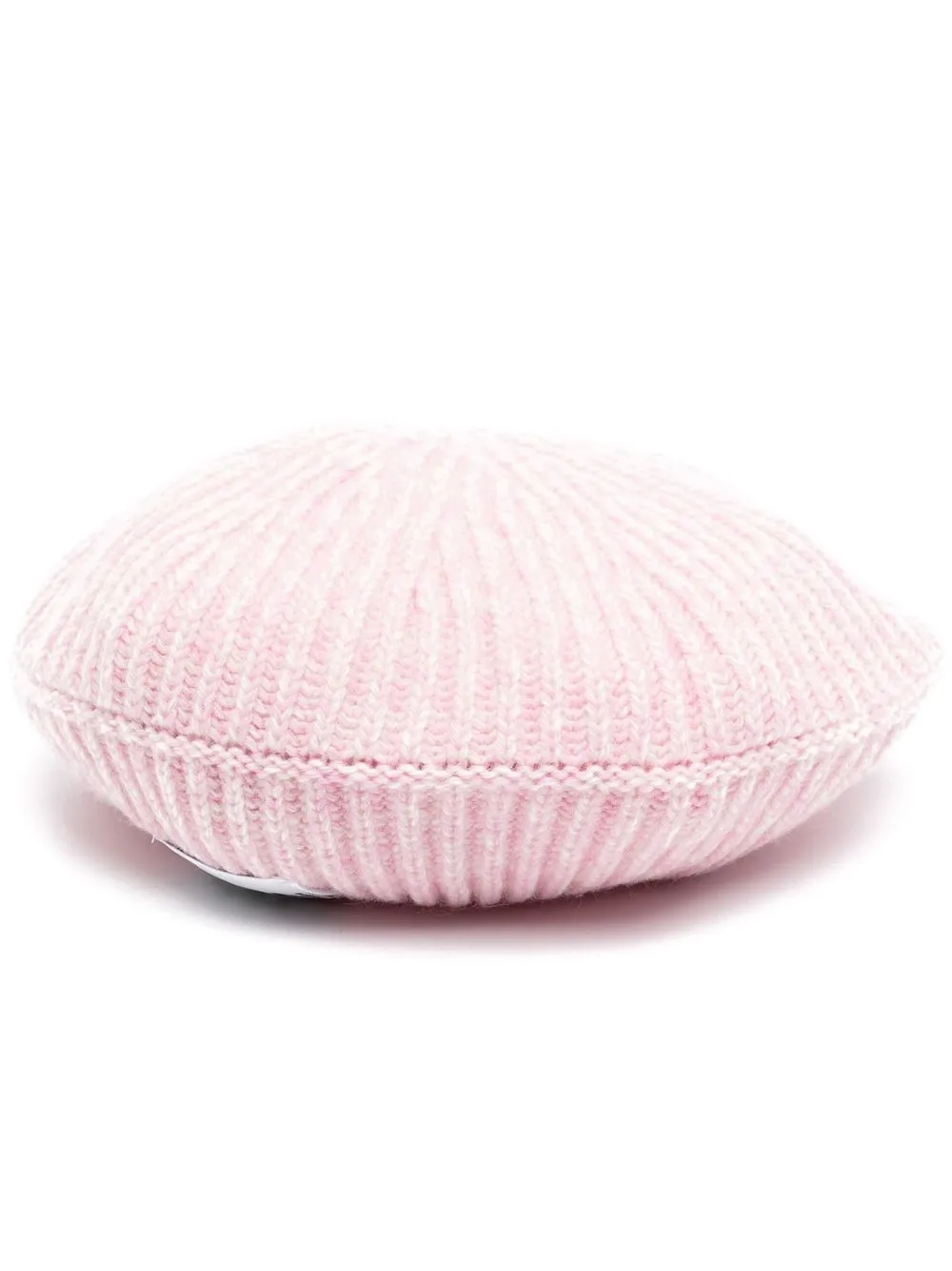 

GANNI rib-knit wool beret - Pink