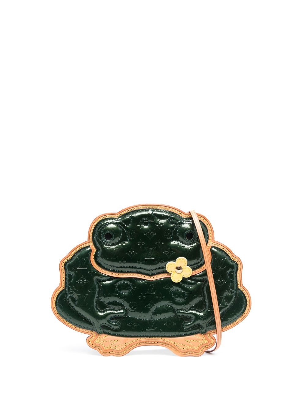 Pre-owned Louis Vuitton 2002  Conte De Fees Frog-motif Mini Bag In Green