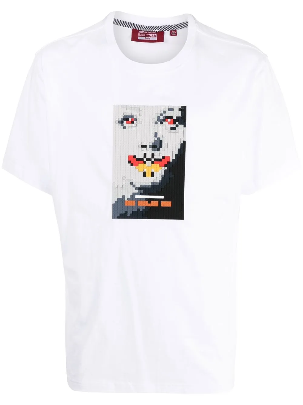 Shop Mostly Heard Rarely Seen 8-bit Silence Short-sleeved T-shirt In White