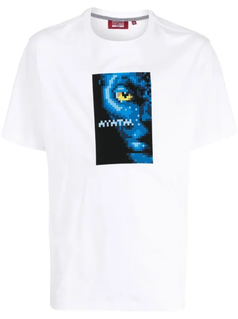 Mostly Heard Rarely Seen 8-Bit Blue People short-sleeved T-shirt