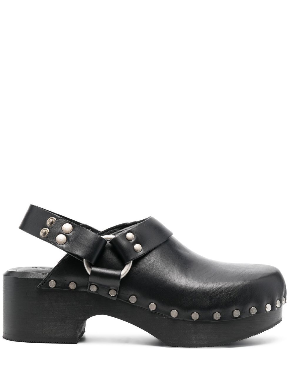 

RE/DONE mules con apliques - Negro