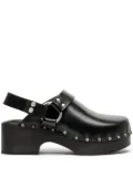 RE/DONE 70's stud-embellished mules - Black
