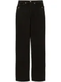 RE/DONE straight-leg high-rise jeans - Black