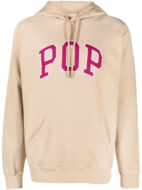 Pop Trading Company sudadera con capucha y parche del logo