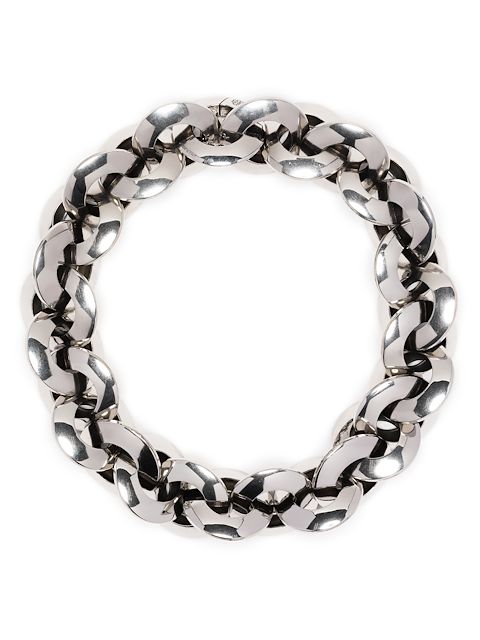 Alexander McQueen Eyelet chain choker necklace