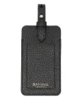 Aspinal Of London pebble-texture luggage tag - Black