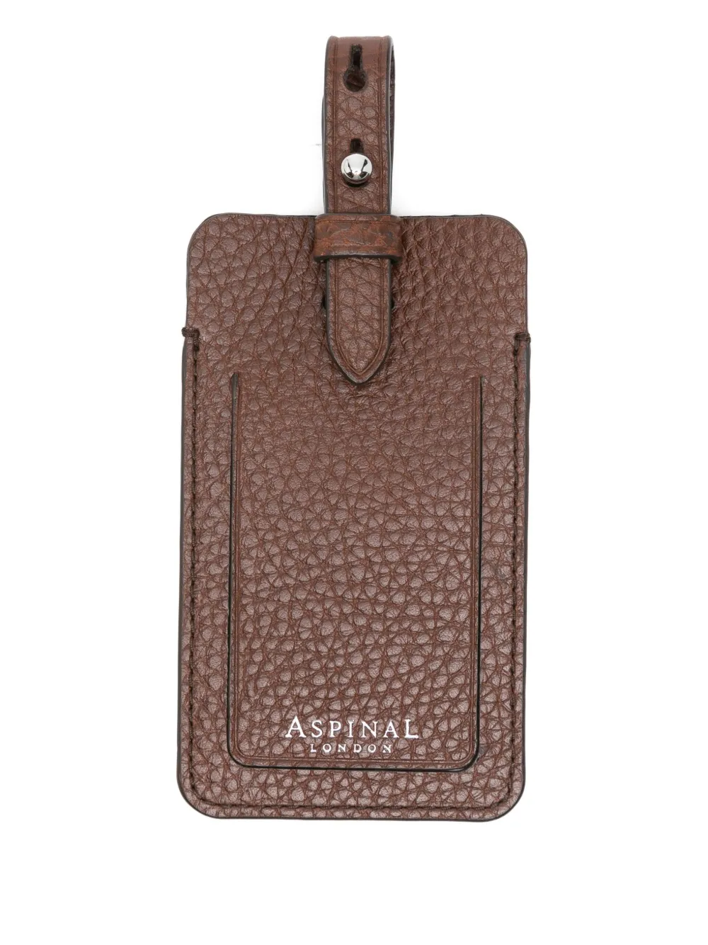 Aspinal Of London leather tag | Brown | Image 1