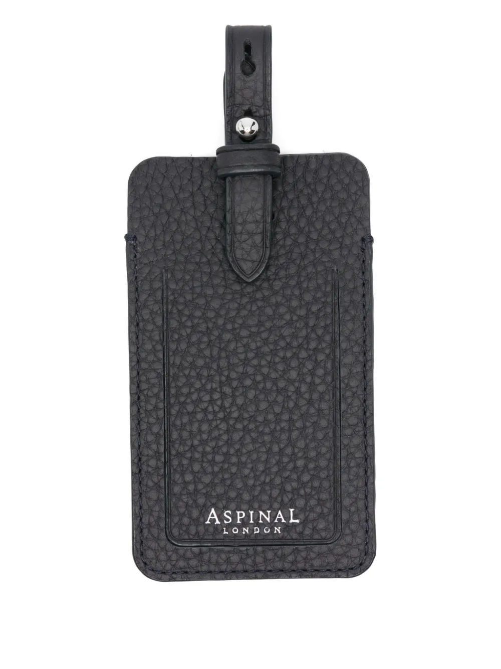 Aspinal Of London leather tag | Blue | Image 1