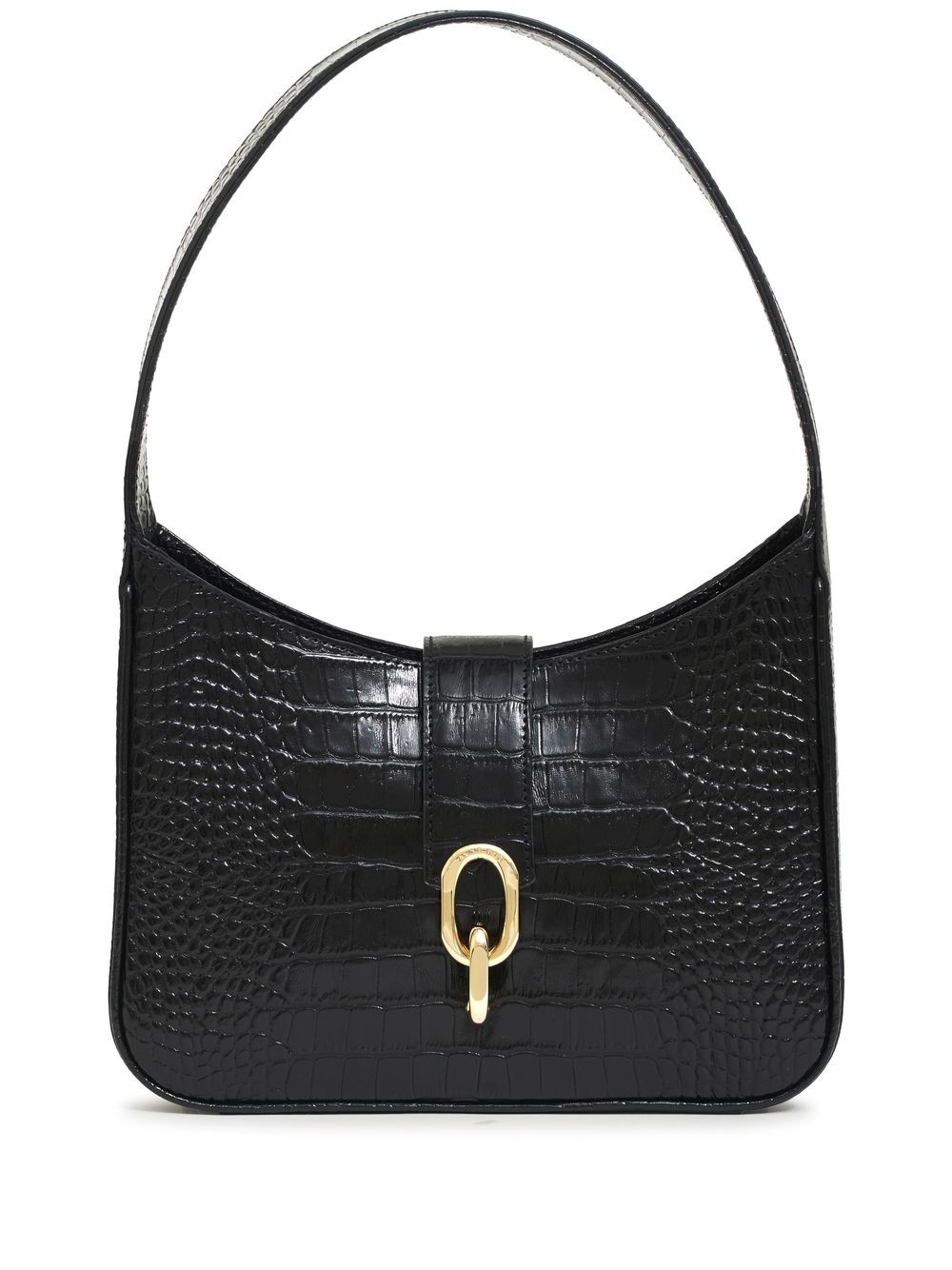 ANINE BING Cleo crocodile embossed Shoulder Bag Farfetch