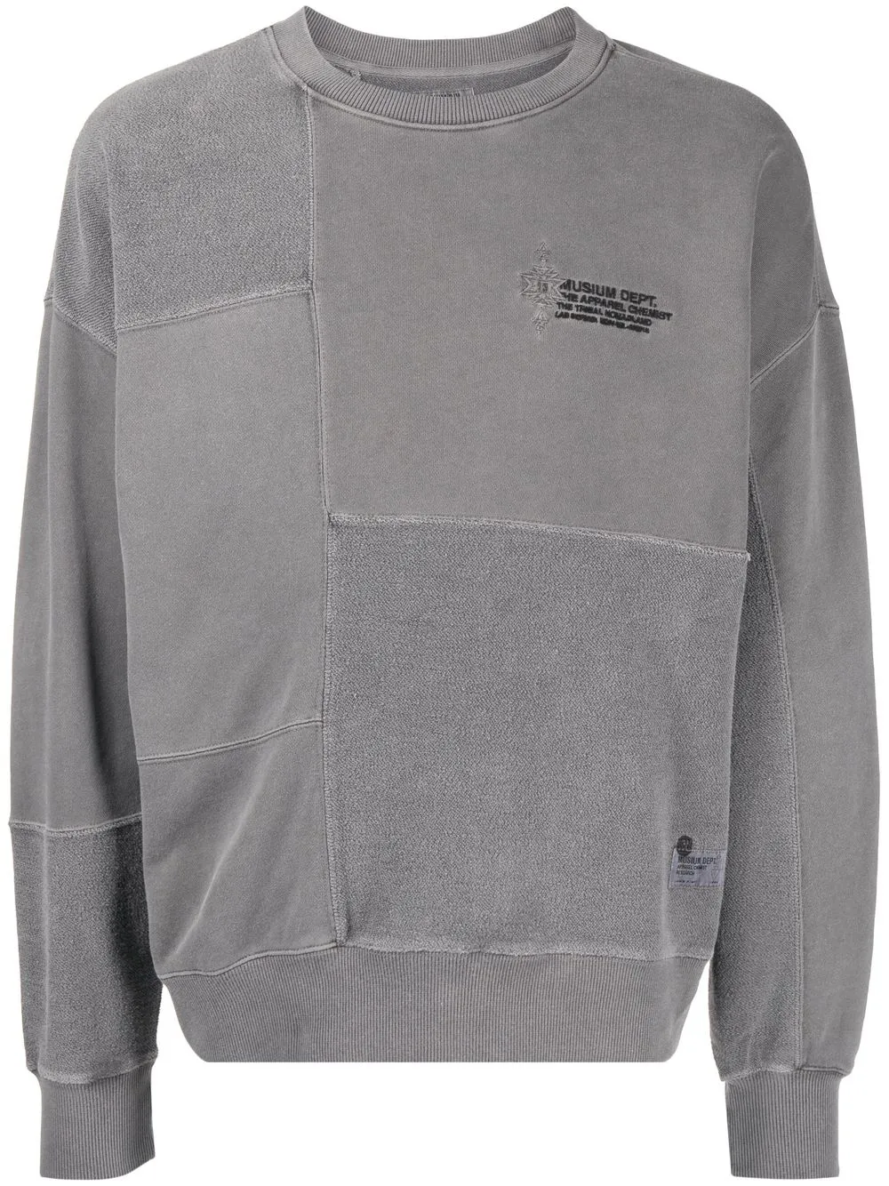 

Musium Div. logo-embroidered sweatshirt - Grey