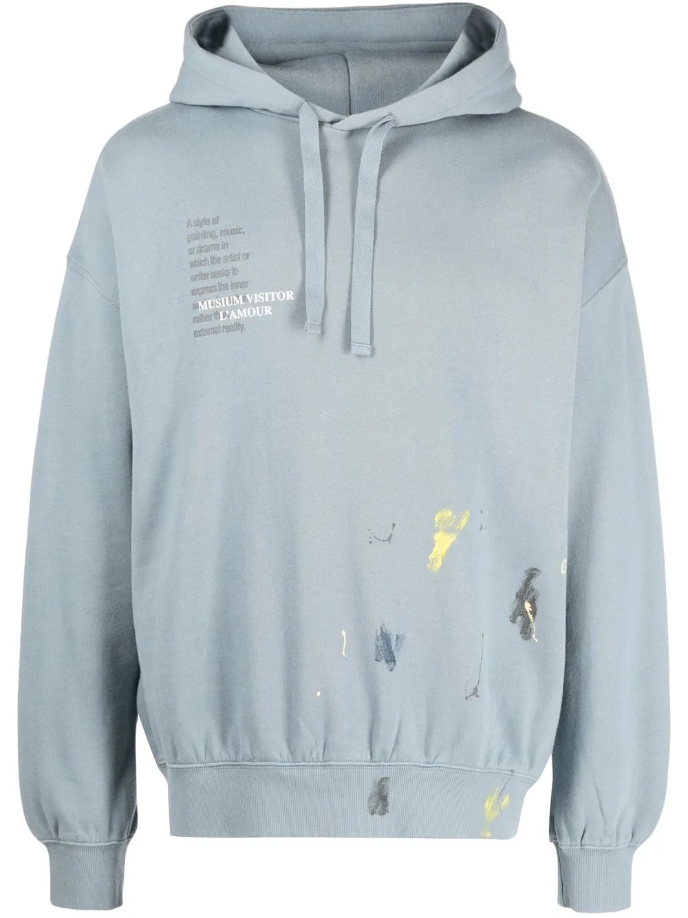 

Musium Div. logo-print long-sleeve sweatshirt - Blue