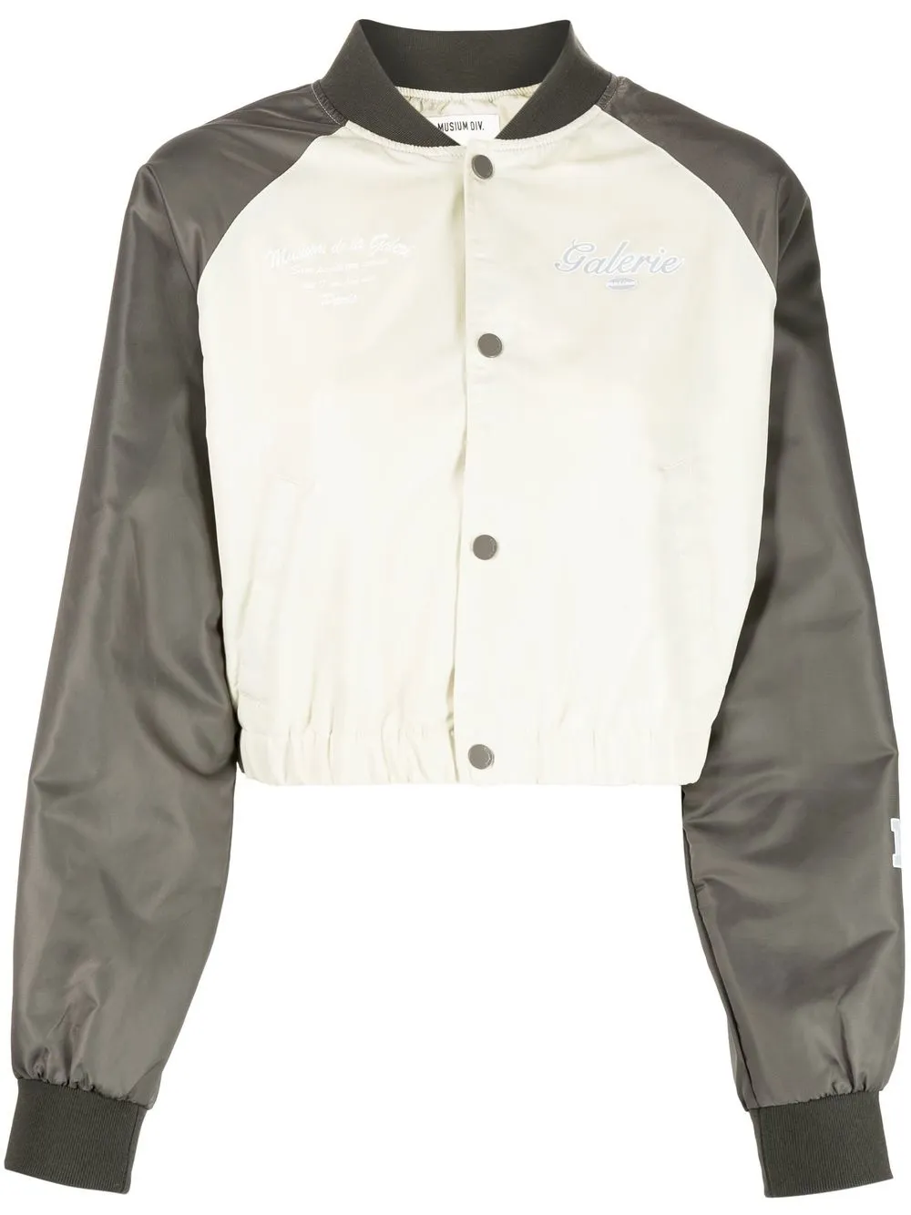 

Musium Div. panelled two-tone bomber jacket - Blanco