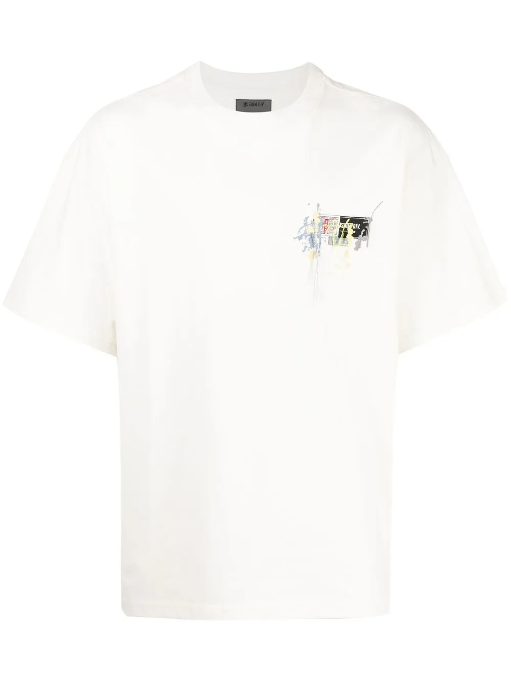 

Musium Div. logo-print short-sleeved T-shirt - Blanco