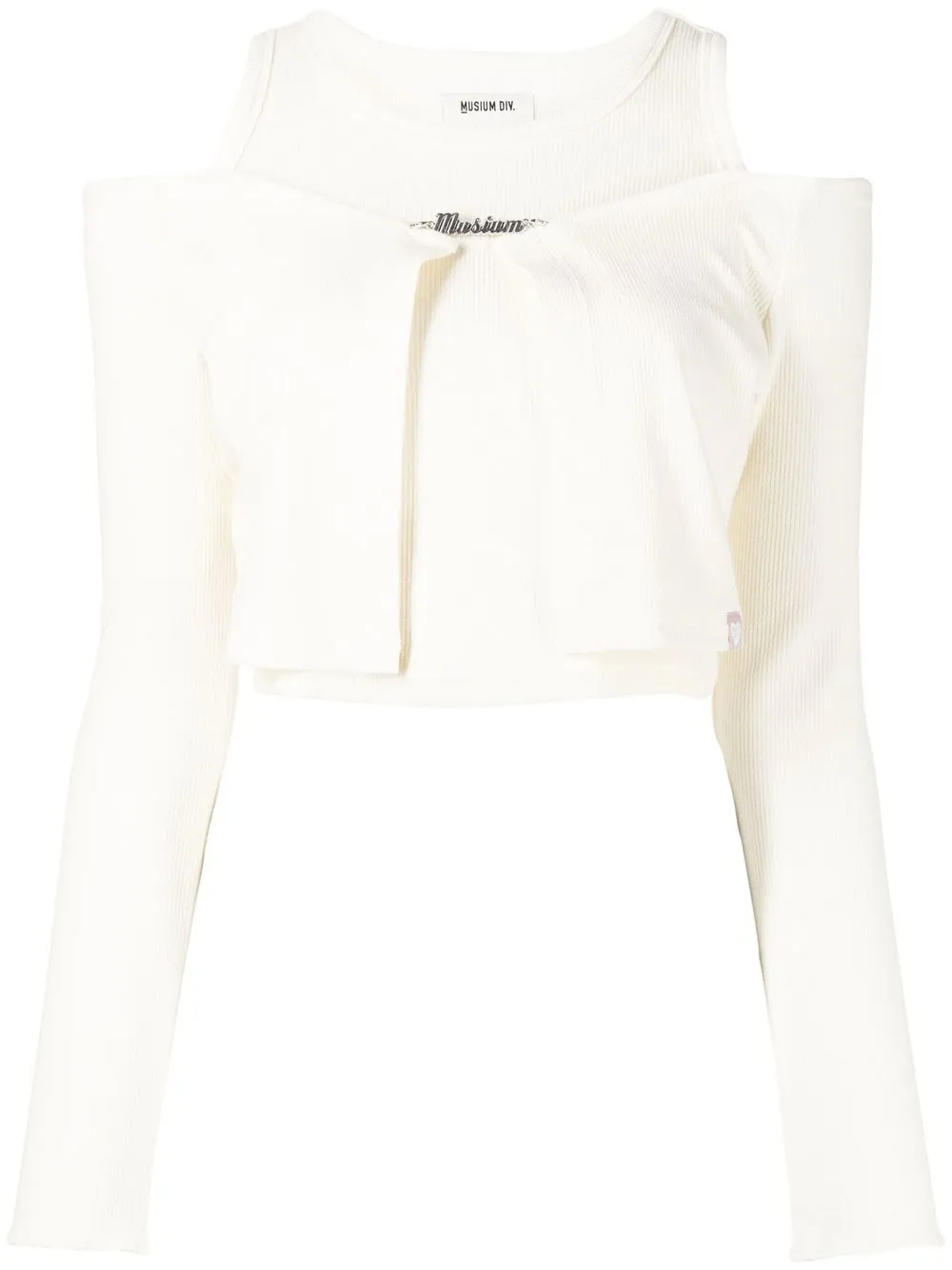

Musium Div. chain-link detail layered top - Yellow
