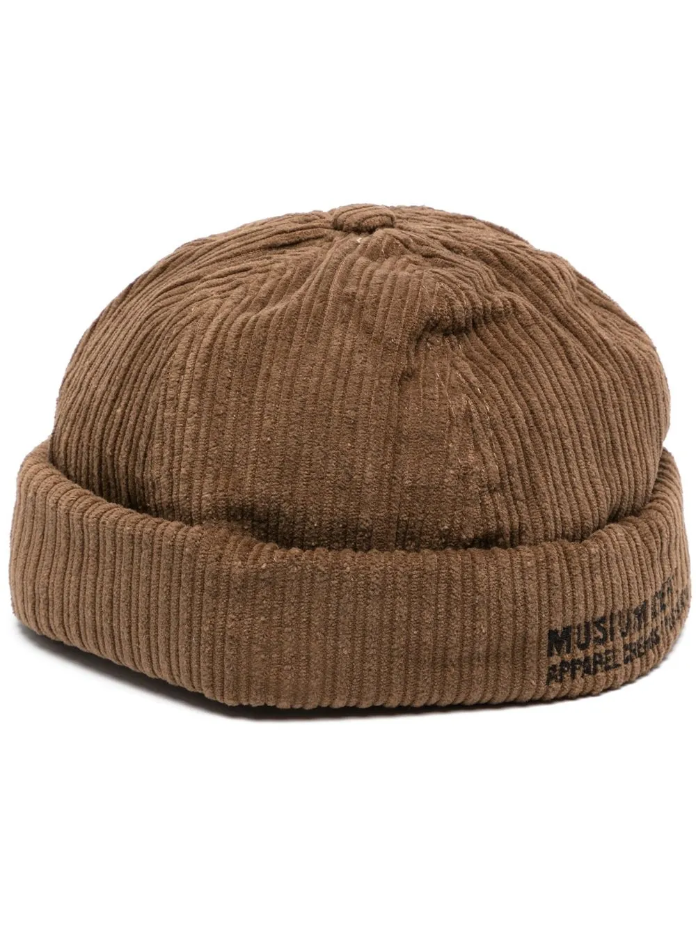 

Musium Div. logo-print corduroy hat - Marrón