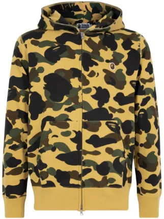 A BATHING APE® 1st Camo One Point full-zip Hoodie - Farfetch