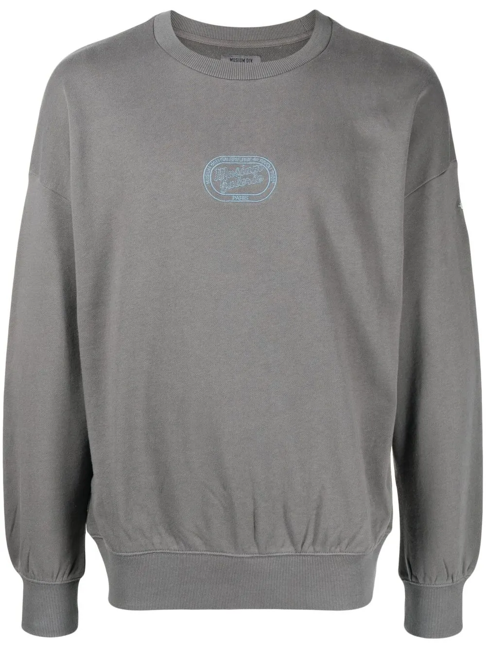 

Musium Div. sudadera con logo bordado - Gris