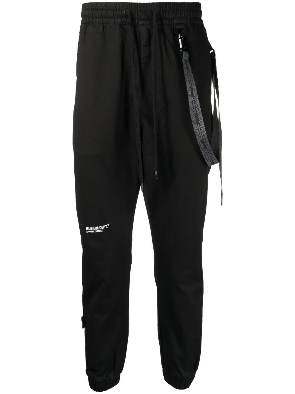 

Musium Div. logo-print tapered-trousers - Negro