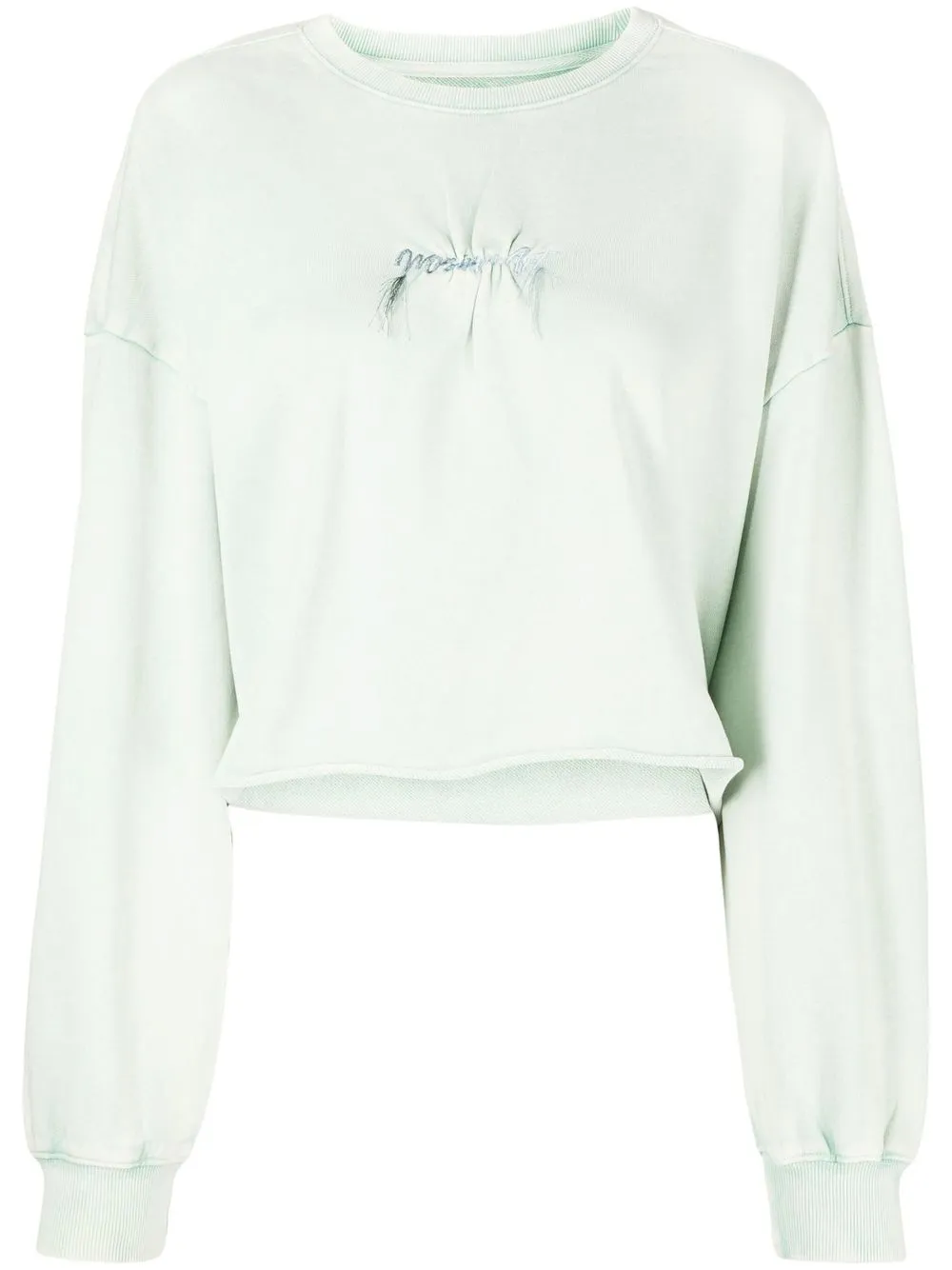 

Musium Div. embroidered appliqué detail sweatshirt - Verde