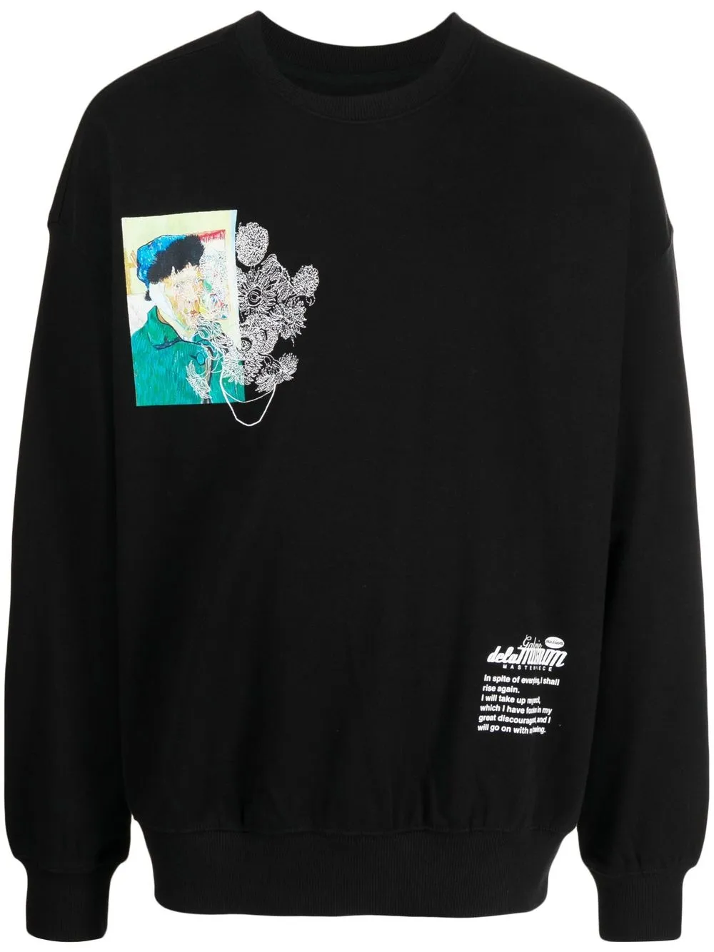 

Musium Div. Van Gogh-print long-sleeve sweatshirt - Negro