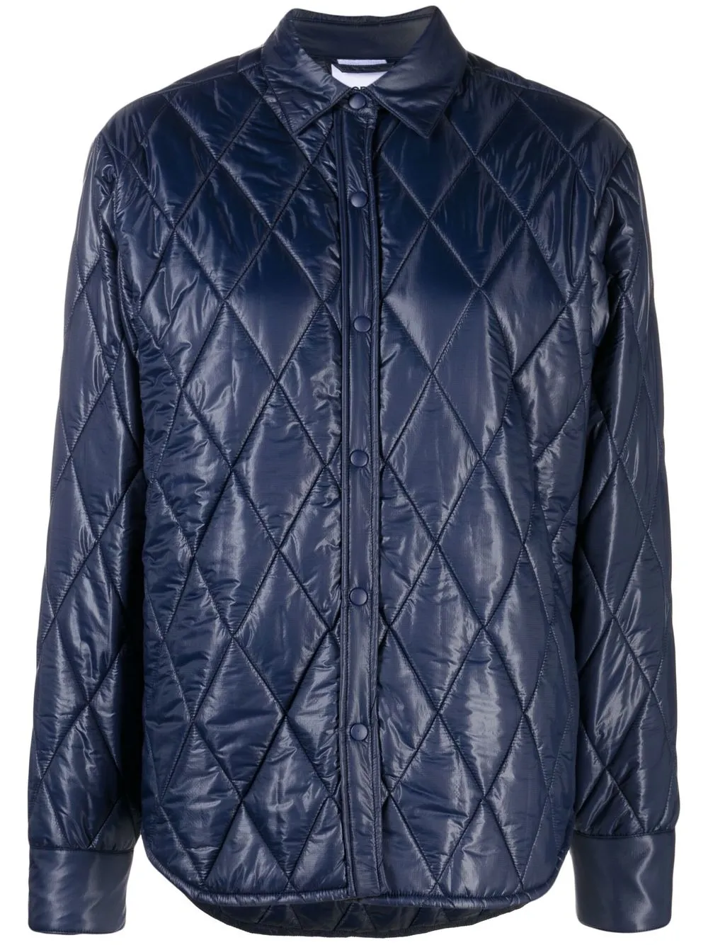 

ASPESI quilted button-up jacket - Blue