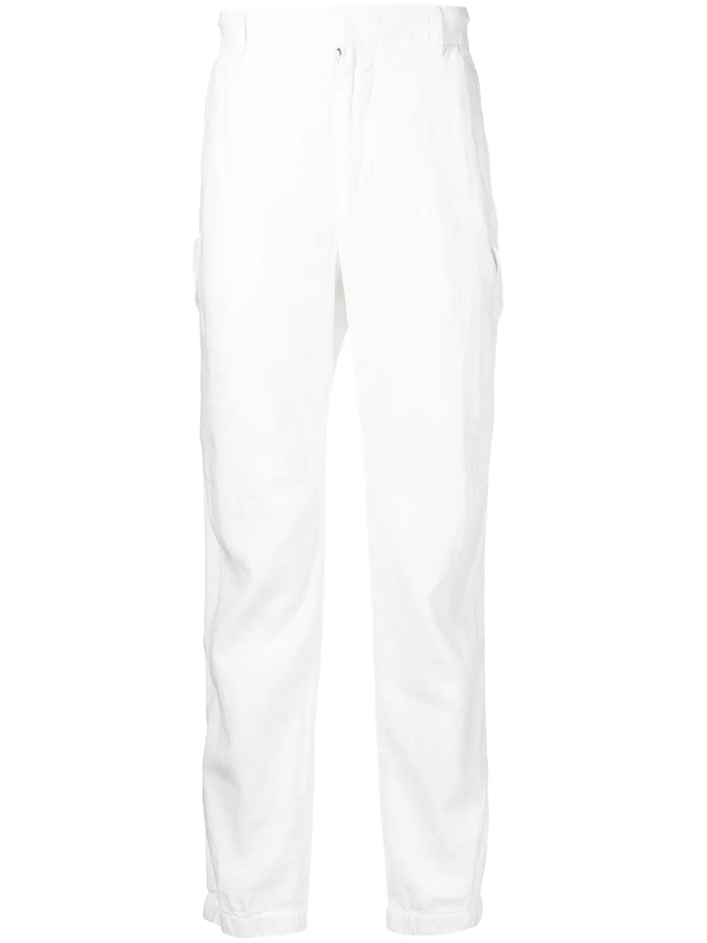 

James Perse pantalones cargo con cordones en la pretina - Blanco