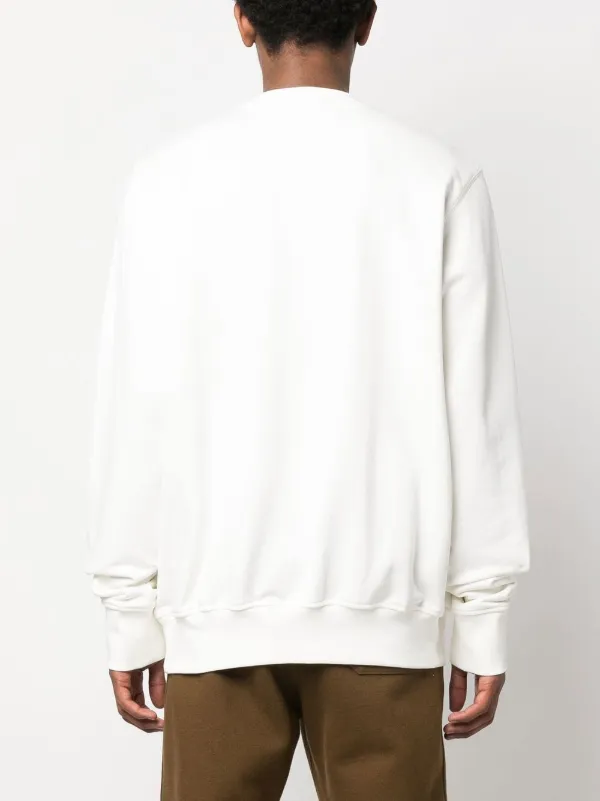 Casablanca Orbite Autour De L'Orange Sweatshirt | White