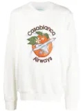 Casablanca Orbite Autour De L'Orange sweatshirt - White