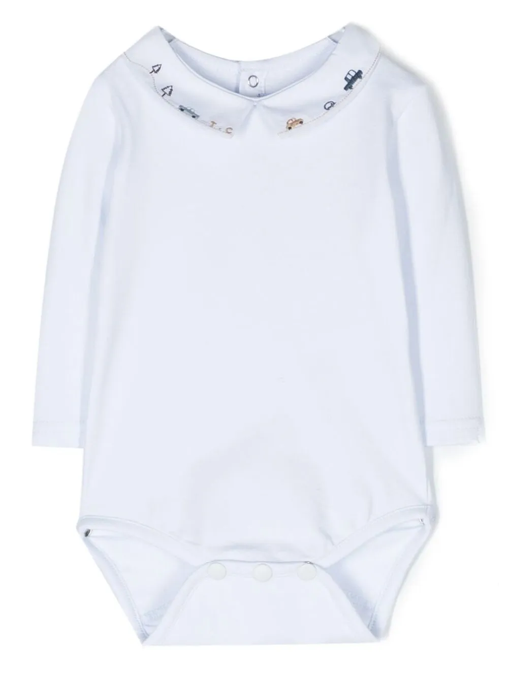 

Tartine Et Chocolat car-embroidered bodysuit - Blue