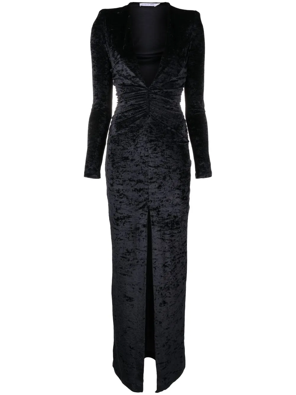 

Amen crushed velvet maxi dress - Black