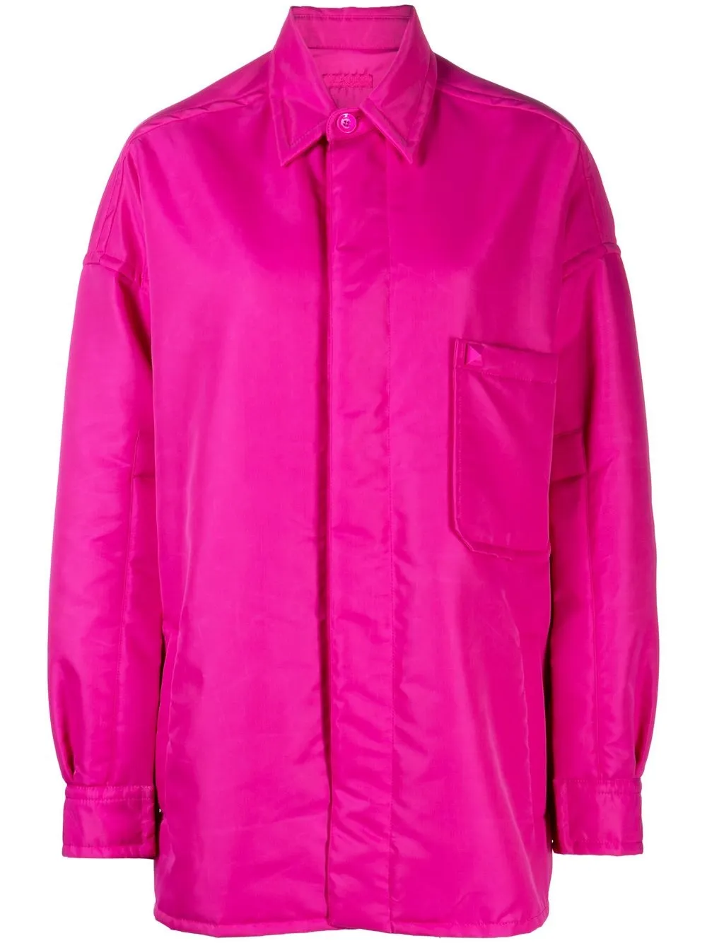 

Valentino padded shirt jacket - Rosado