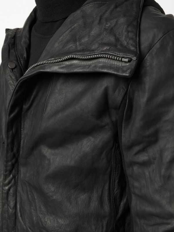 11 By Boris Bidjan Saberi Leather zip-up Jacket - Farfetch