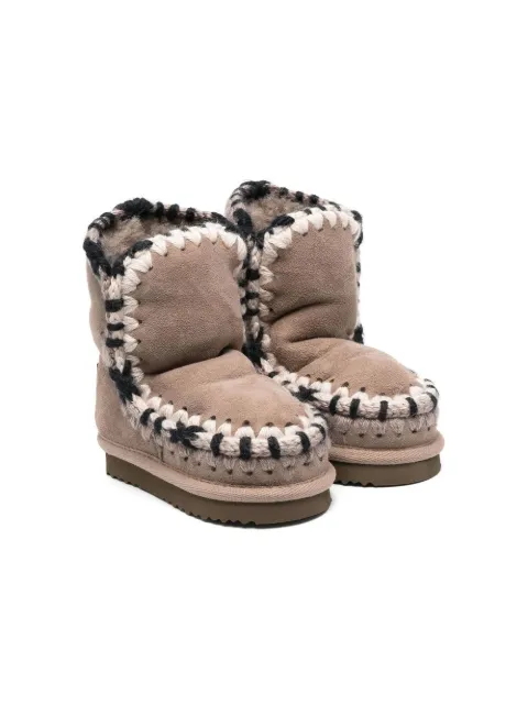 Mou Kids Eskimo suede ankle boots