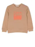 Calvin Klein Kids logo print crew-neck sweatshirt - Neutrals
